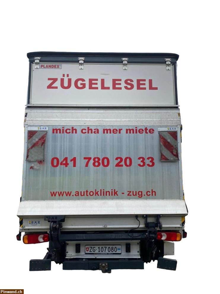 Bild 6: Zügelesel mit Hebebühne