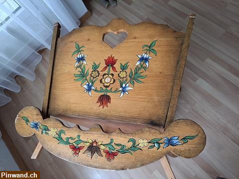 Bild 4: Verkauf: Baby Wiege Handgemacht Fichtenholz