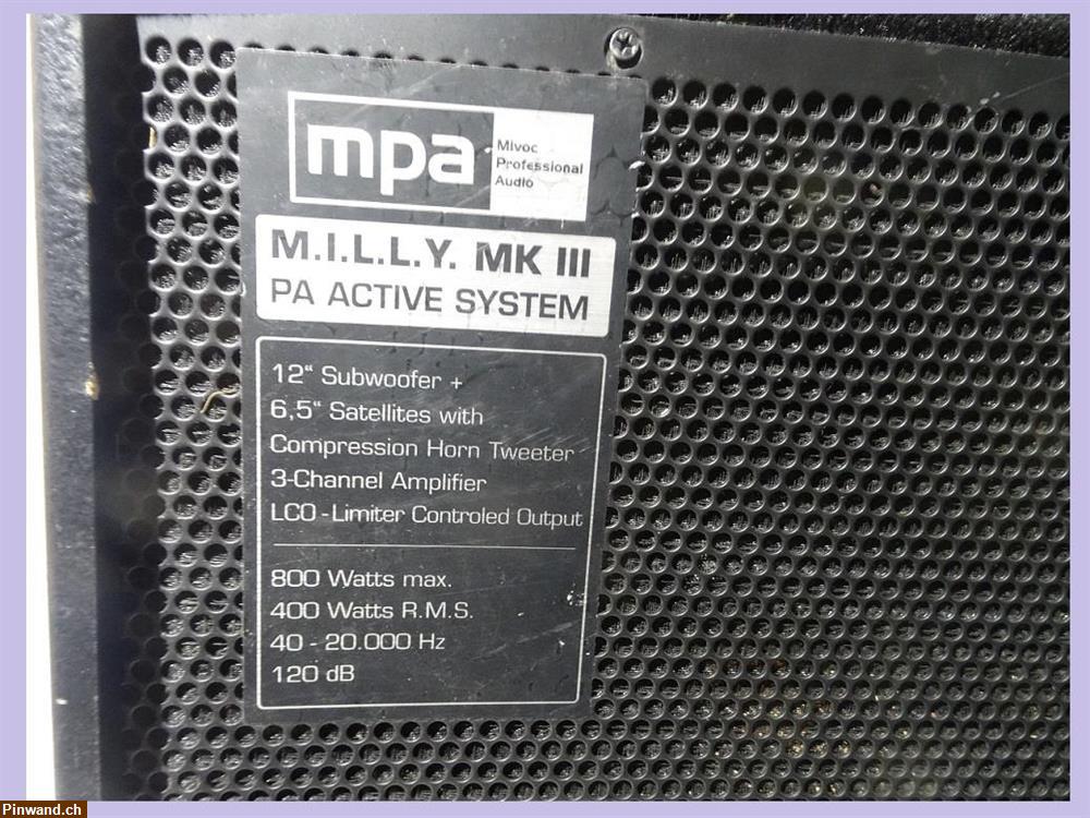 Bild 7: mpa M.A.R.L.I.S. 2.0 MK III PA Aktives system Lautsprecher