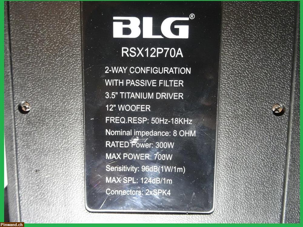 Bild 4: blg rsx 12p70a Lautsprecher zu verkaufen
