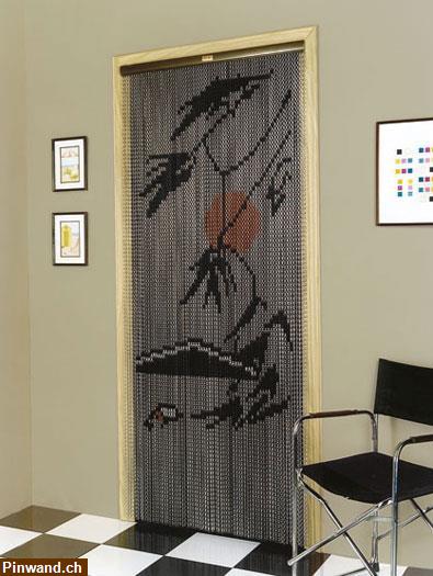 Bild 4: Verkauf: Insektenschutz / Türvorhang mit Design