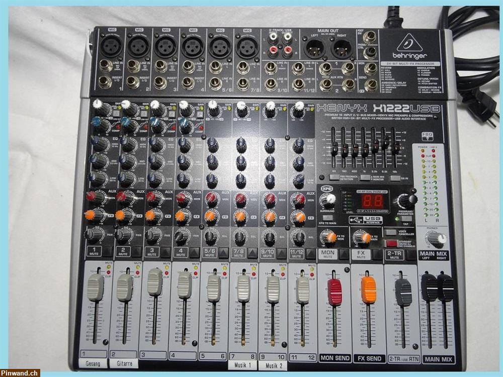 Bild 7: Verkauf: Behringer Xenyx X1222usb Mischpult
