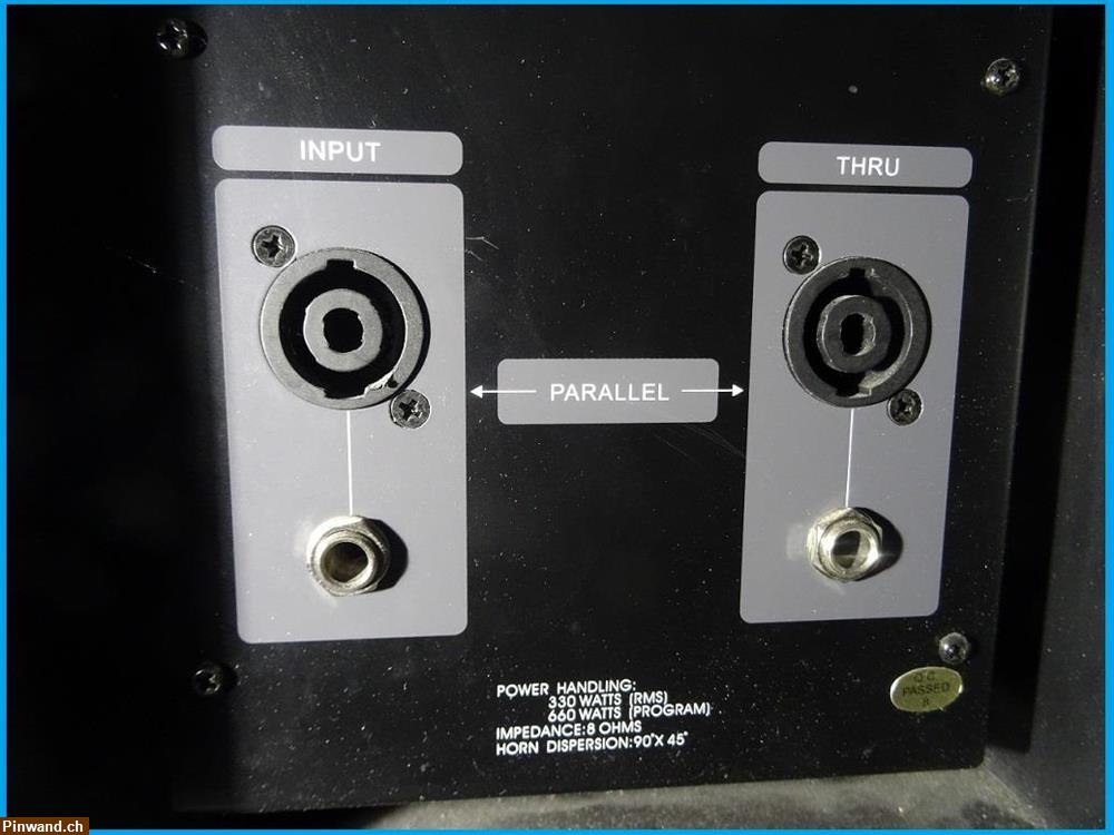 Bild 6: Paar Phonic P450 Passive PA-Lautsprecher