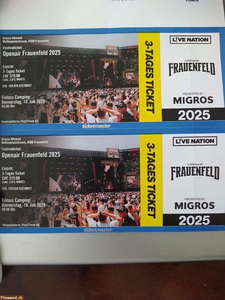 Bild 1: 2 Tickets Openair Frauenfeld zu verkaufen