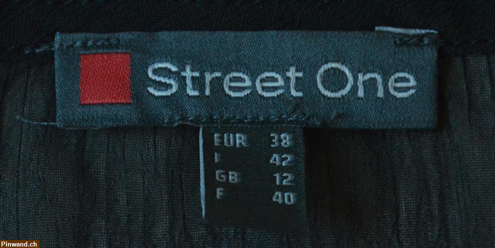 Bild 4: Ärmelloses schwarzes Top, doppellagig von Street One