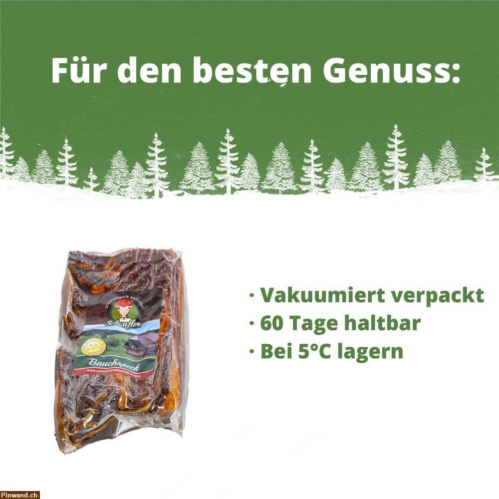 Bild 2: Schwarzwälder Bauchspeck am Stück mit herzhaft rauchigem Aroma – 1000g Speck