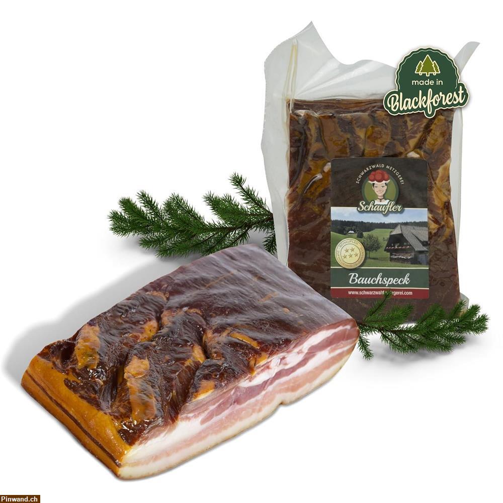 Bild 3: Schwarzwälder Bauchspeck am Stück mit herzhaft rauchigem Aroma – 1000g Speck