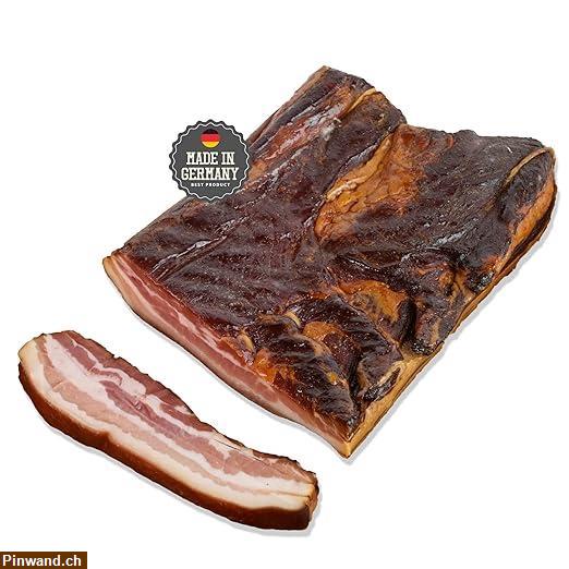 Bild 4: Schwarzwälder Bauchspeck am Stück mit herzhaft rauchigem Aroma – 1000g Speck