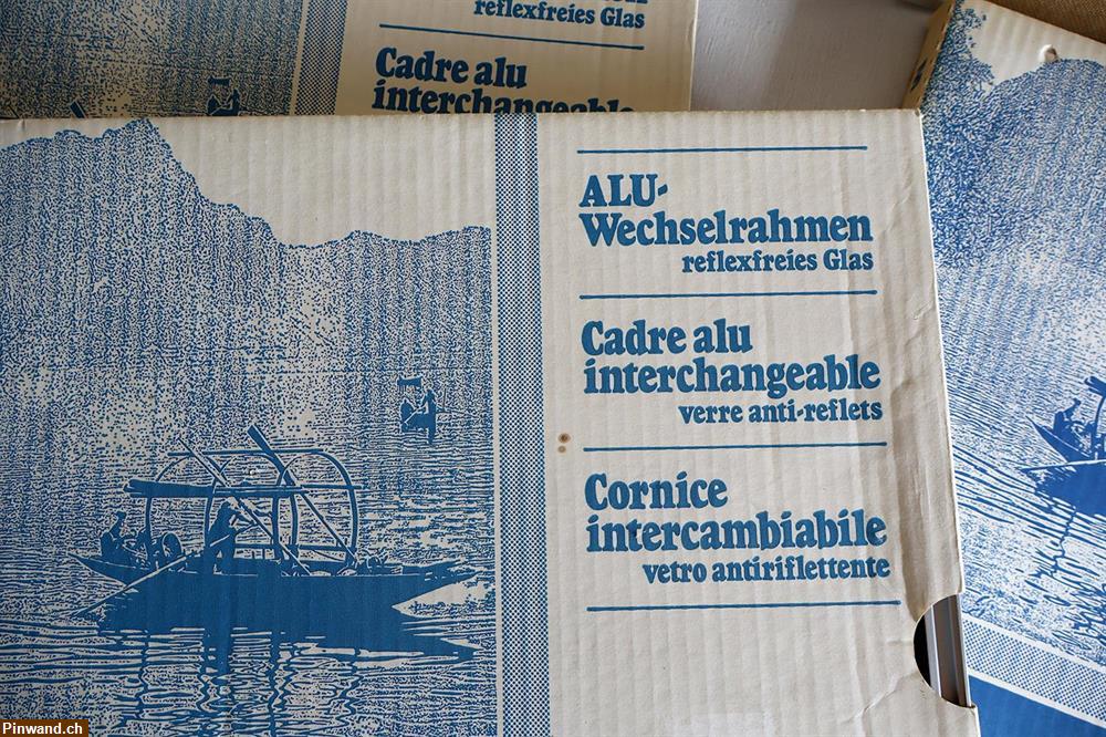 Bild 1: Alu-Wechselrahmen, Reflexfreies Glas