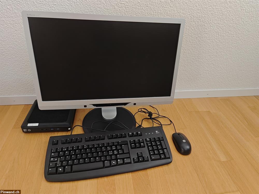 Bild 1: 24 zoll Bildschirm, Tastatur, Maus, Windows 11, Office Paket