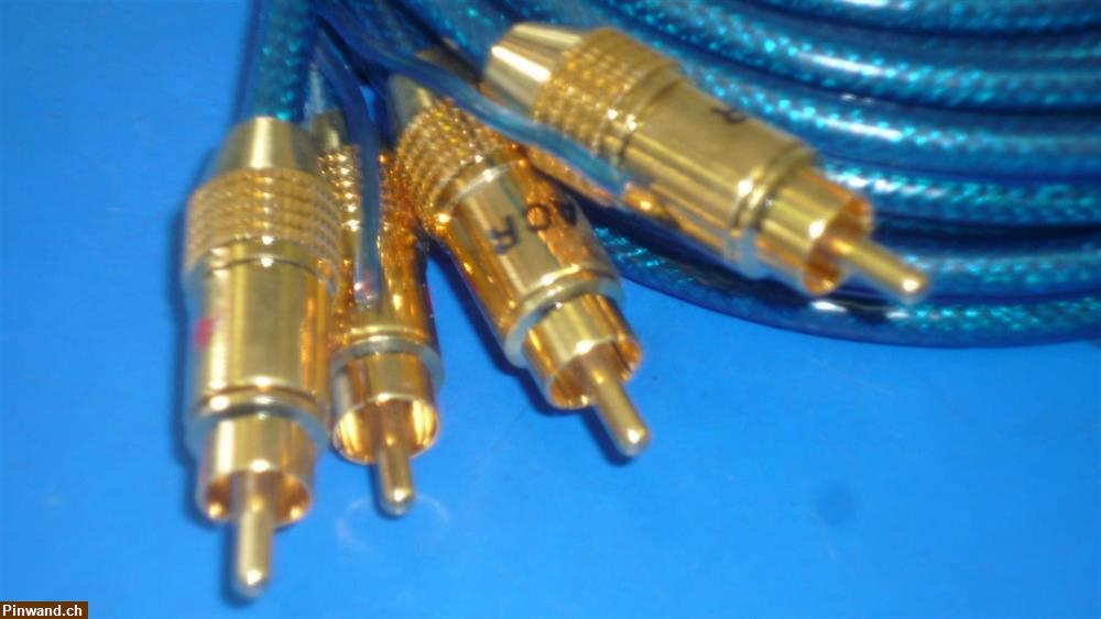 Bild 3: RCA-Hifi-Audio Best Kabel of Sound and Car Audio Hifi vergoldete Stecker
