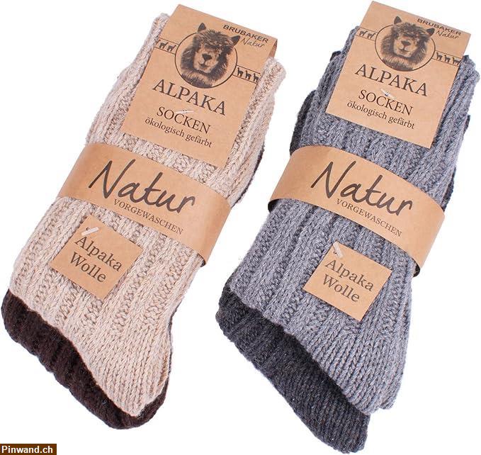 Bild 1: Alpaka-Socken für Herren zu verkaufen