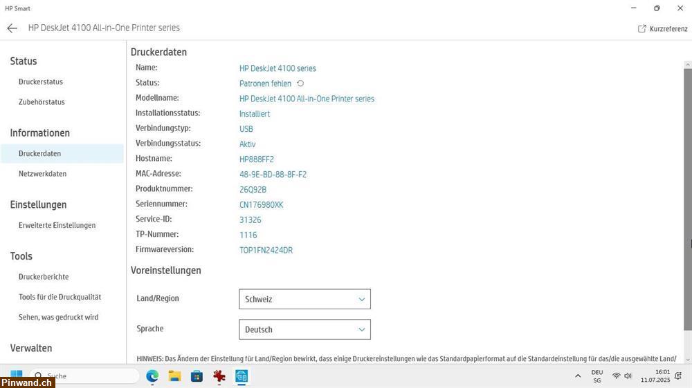 Bild 10: Drucker HP DeskJet zu verkaufen