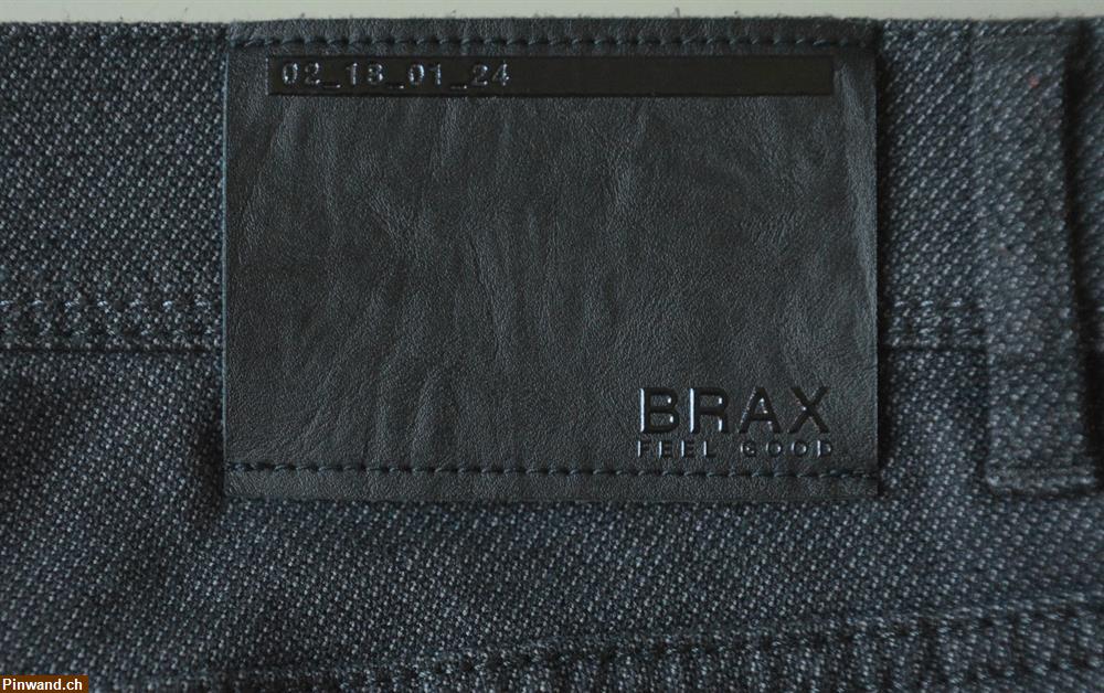 Bild 3: Schwarz/grau melierte Herren Winter Hose von Brax