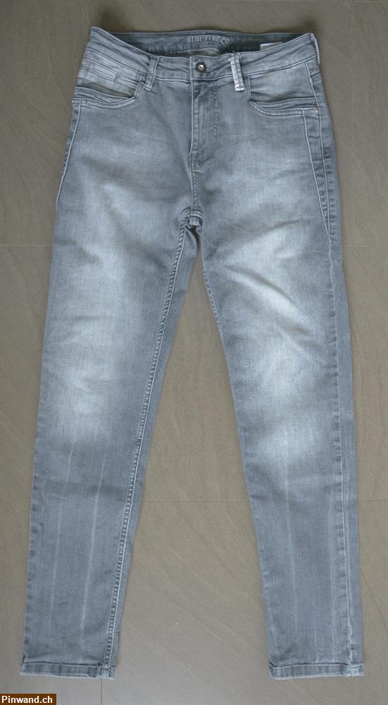 Bild 1: graue Damen Jeans von Bluefire mit Reissverschluss