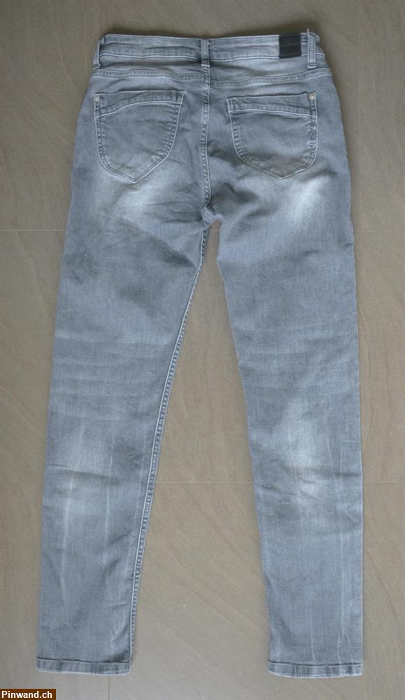 Bild 2: graue Damen Jeans von Bluefire mit Reissverschluss