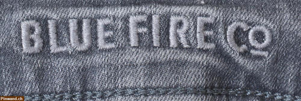 Bild 3: graue Damen Jeans von Bluefire mit Reissverschluss