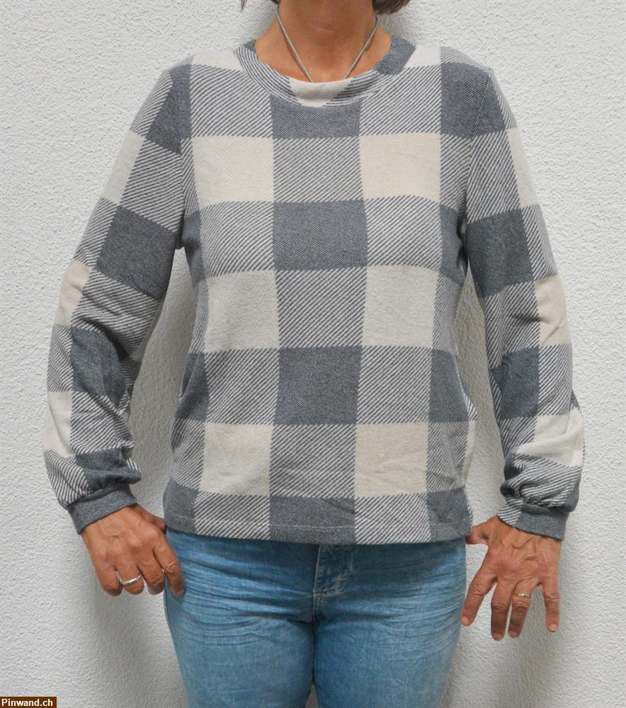 Bild 1: Leichter, flauschiger Damen Pullover von Tom Tailor, mit Karomuster