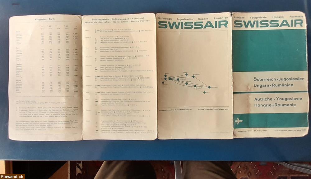 Bild 4: Swissair Flugkarten zu verkaufen
