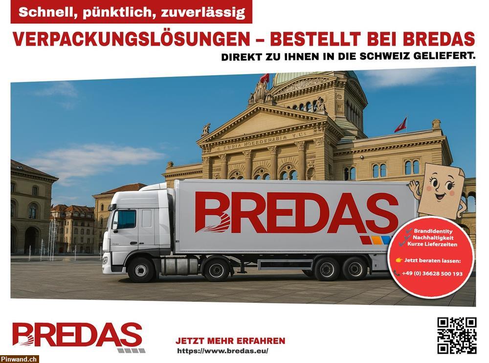 Bild 1: Ihre Verpackungslösungen direkt in die Schweiz geliefert