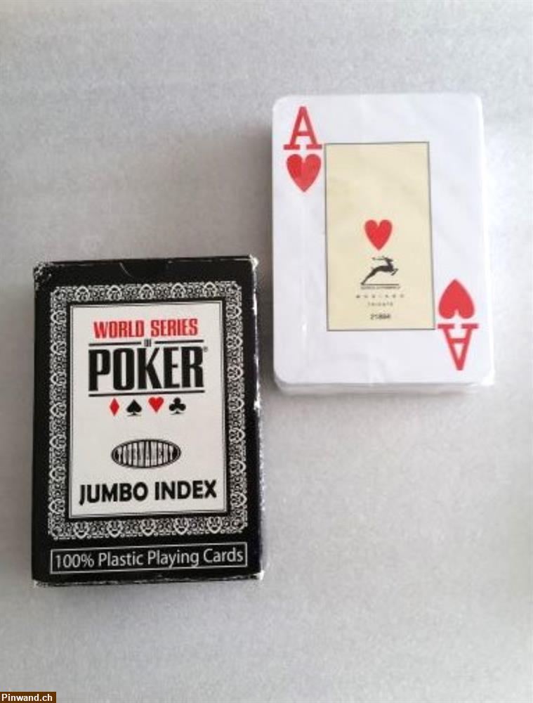 Bild 1: World Series of Poker Spielkarten, Jumbo Index, Neu!