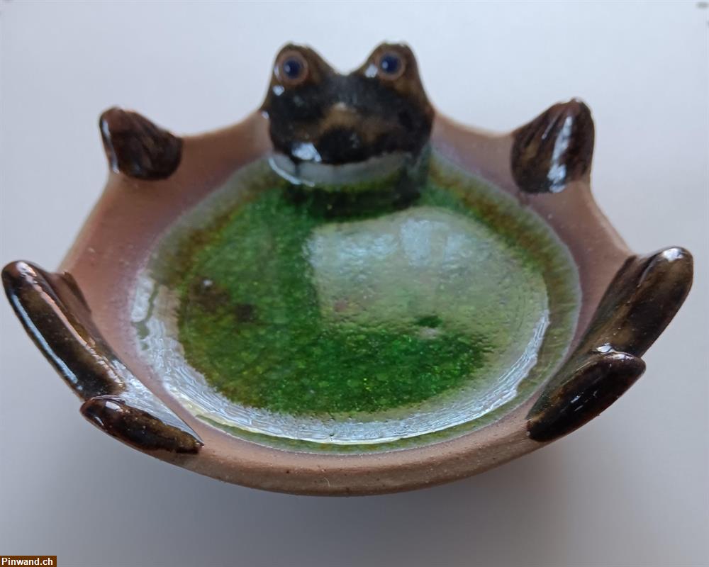 Bild 1: Keramik Frosch Schale - Dekorativ & Handgefertigt!
