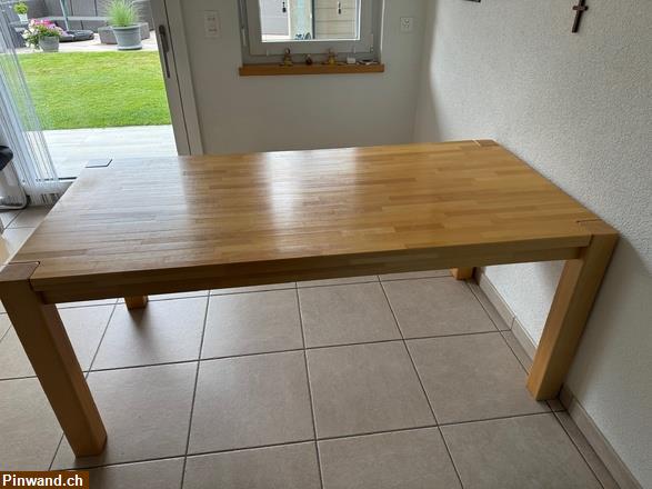 Bild 2: Tisch 180x90x75cm mit Bank zu verkaufen