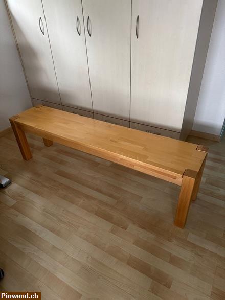 Bild 3: Tisch 180x90x75cm mit Bank zu verkaufen
