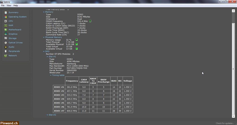 Bild 3: Samsung 4GB RAM, DDR3L PC3-12800S SO-DIMM - Getestet!