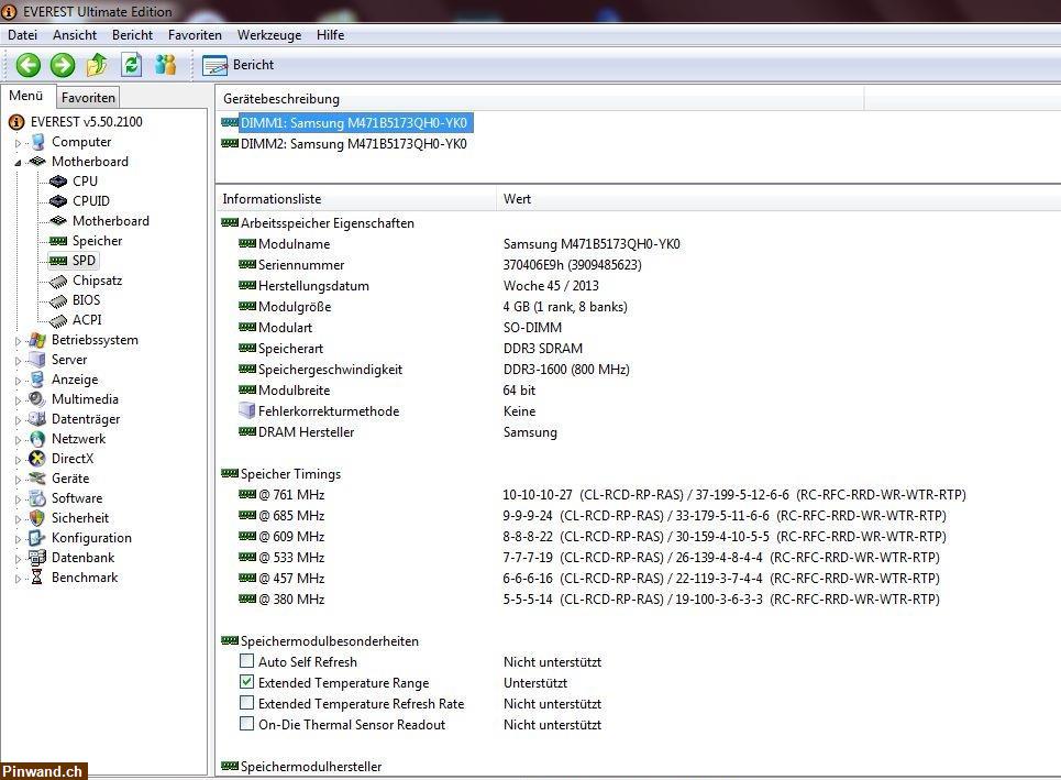 Bild 4: Samsung 4GB RAM, DDR3L PC3-12800S SO-DIMM - Getestet!