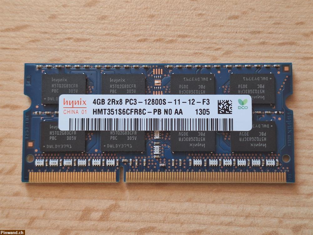 Bild 1: Hynix 4GB RAM, DDR3 PC3-12800S SO-DIMM - Getestet!