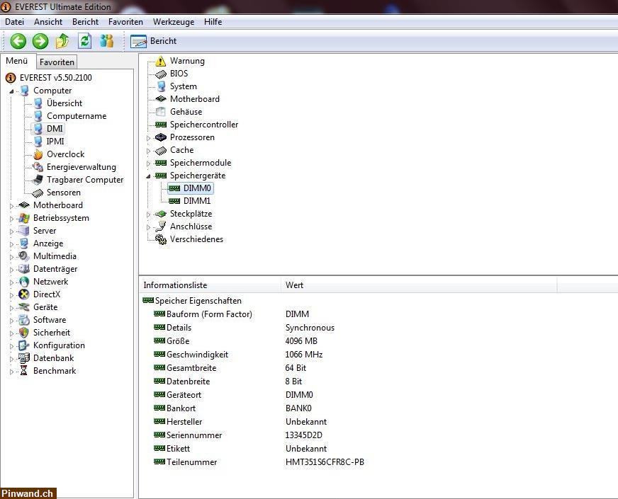 Bild 4: Hynix 4GB RAM, DDR3 PC3-12800S SO-DIMM - Getestet!