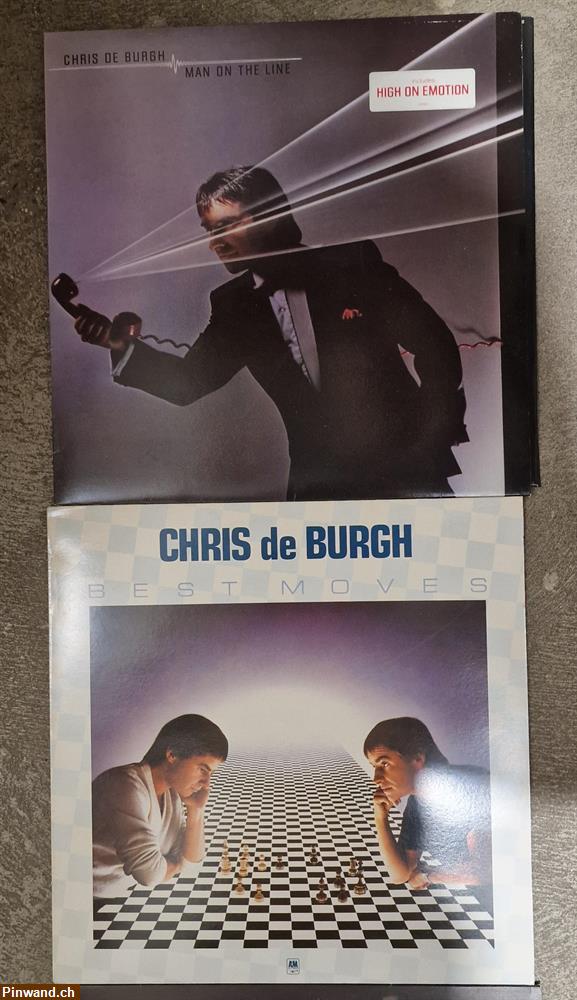 Bild 1: Christ de Burgh Schallptallen, je Fr. 10.-