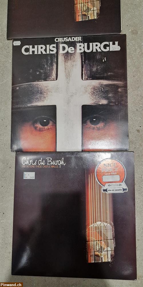 Bild 2: Christ de Burgh Schallptallen, je Fr. 10.-