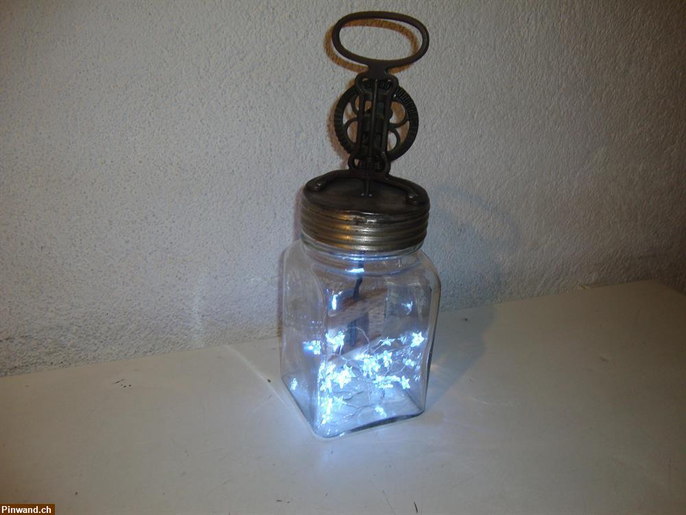 Bild 5: Butterglas beleuchtet zu verkaufen