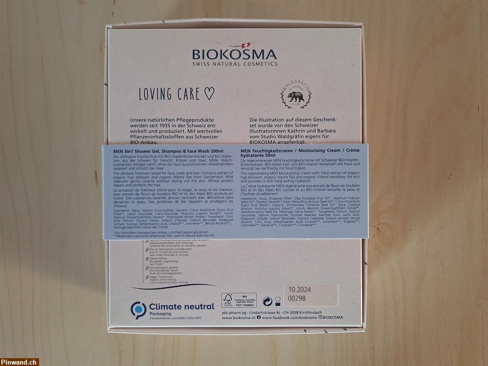 Bild 4: BIOKOSMA Geschenkset MEN 2-teilig, NEU & OVP