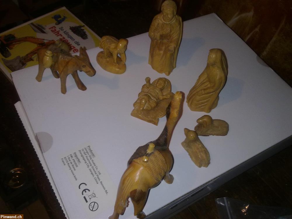 Bild 3: Krippenfiguren aus echtem Olivenholz zu verkaufen