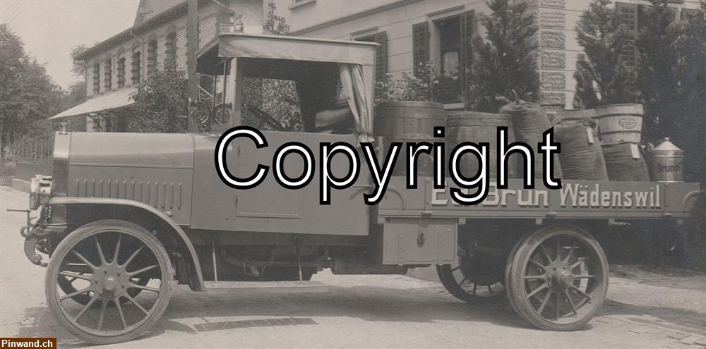 Bild 4: Saurer Lastwagen, Ed. Brun - Wädenswil um 1920 / Vintage