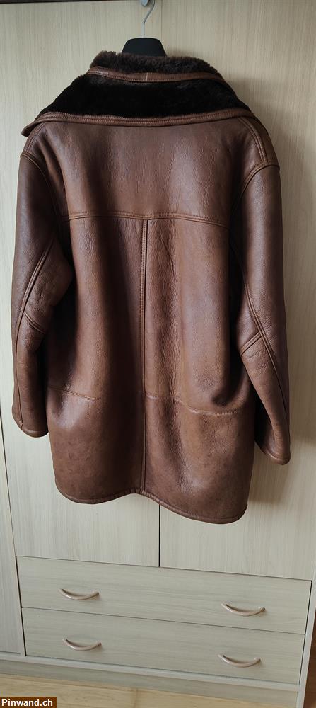 Bild 2: Leder-Pelzmantel Gr. 54 zu verkaufen
