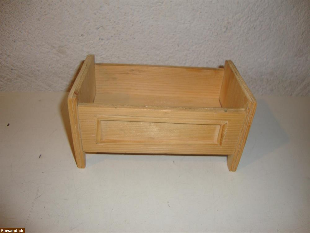 Bild 1: Holzwiege klein zu verkaufen