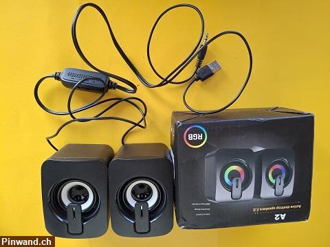 Bild 5: Lautsprecher Magnetische mit LED-Lichter neu