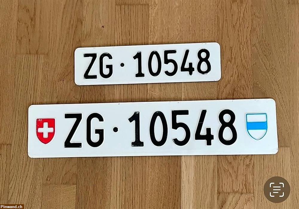Bild 1: ZG Autonummer, Kontrollschild zu verkaufen