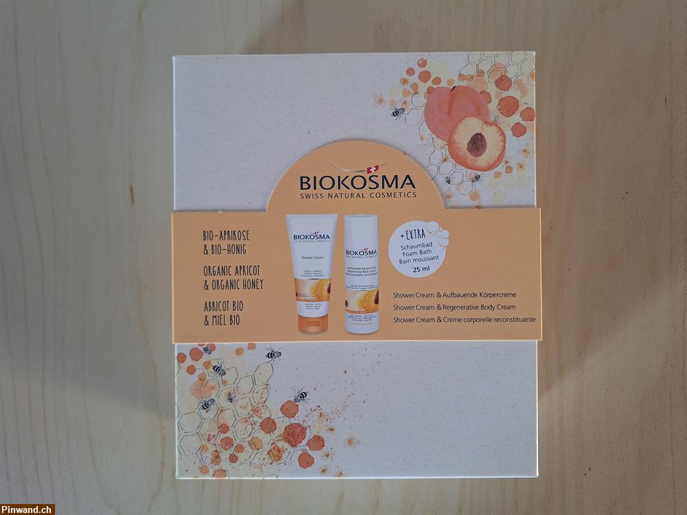 Bild 1: BIOKOSMA Geschenkset Aprikose Honig - BIO + EXTRA, Neu & OVP