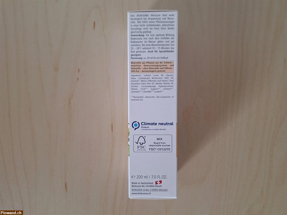 Bild 3: BIOKOSMA Badebalsam Melisse 200 ml - beruhigt & entspannt, NEU & OVP