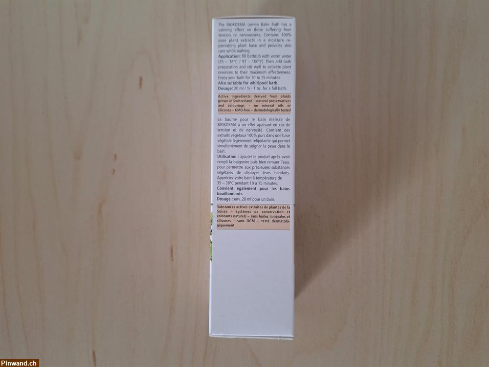 Bild 4: BIOKOSMA Badebalsam Melisse 200 ml - beruhigt & entspannt, NEU & OVP