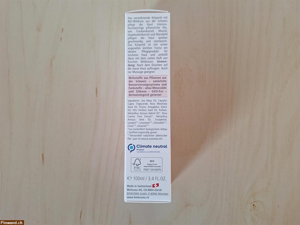 Bild 3: BIOKOSMA verwöhnendes Körperöl Bio-Wildrose 100ml, NEU & OVP