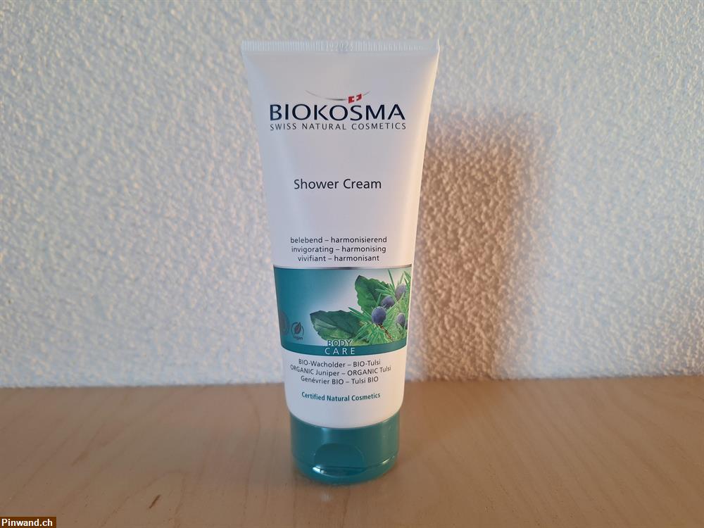 Bild 2: BIOKOSMA Shower Cream Wacholder Tulsi Bio 200ml, NEU & OVP