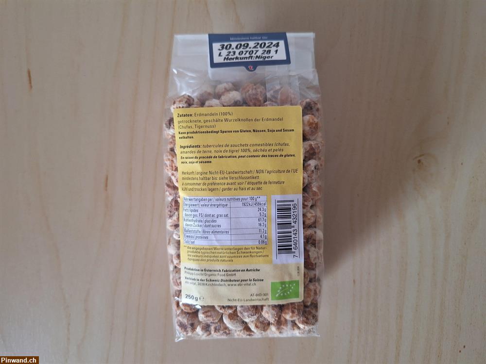 Bild 2: Superfood BioKing Erdmandel Knabberkerne Bio 250g, NEU & OVP