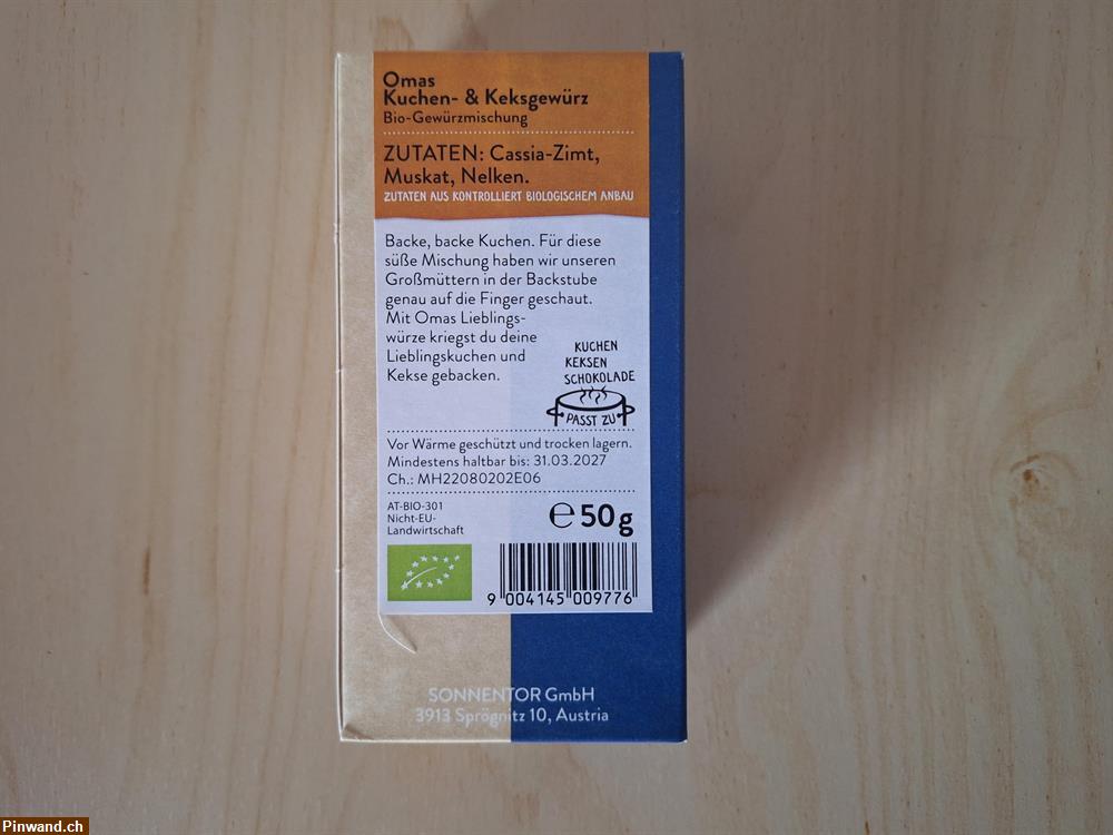 Bild 3: Sonnentor Omas Kuchen- & Keksgewürz 50g, NEU & OVP