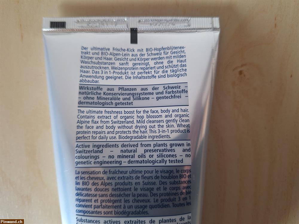 Bild 4: BIOKOSMA MEN 3 in 1 Shower Gel & Shampoo & Face Wash 200ml, NEU & OVP